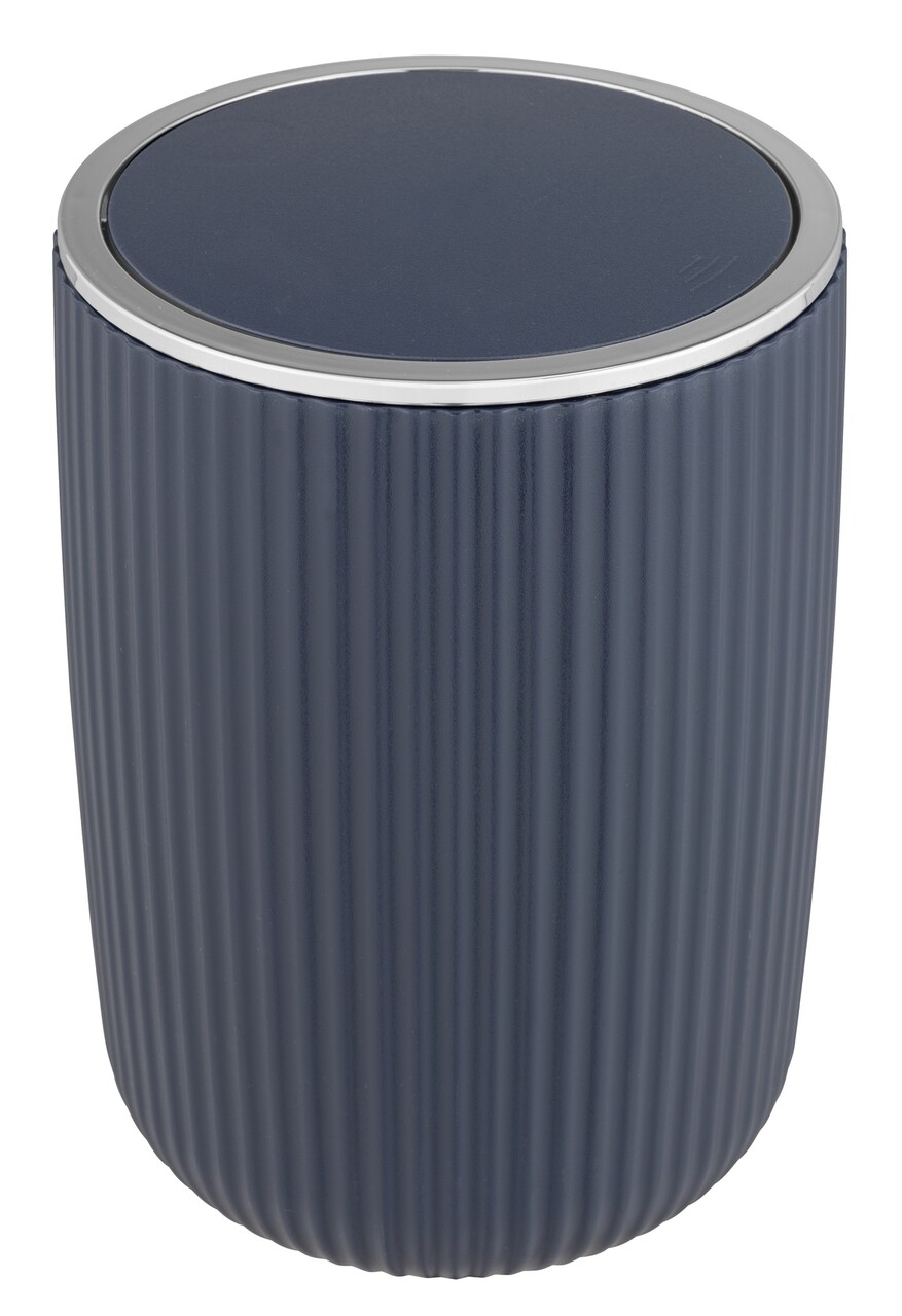 Cos de gunoi, Wenko, Agropoli L, 5.5 L, 19 x 27 x 19 cm, plastic, bleumarin - imagine 3